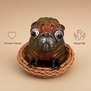 Forever Friend - Pug basket